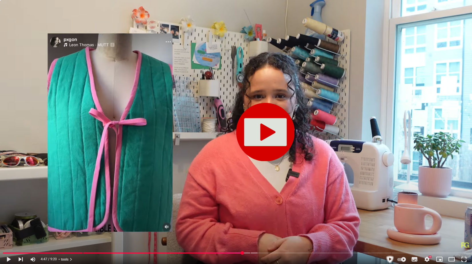 Screenshot eines YouTube Upcycling Tutorials